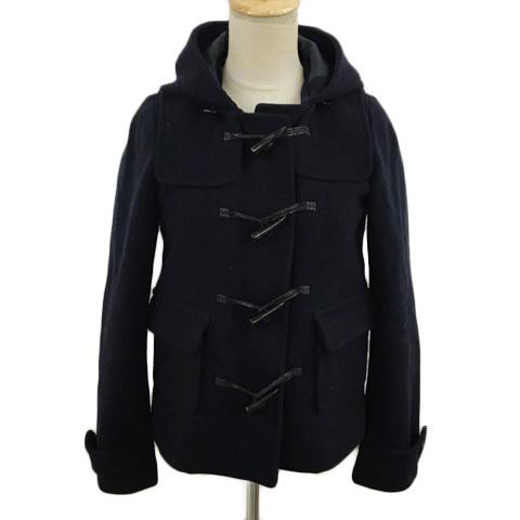 中古 レイビームス Ray Beams コート ダッフルコート フード ウール 長袖 紺 ネイビー レディース 卸売り