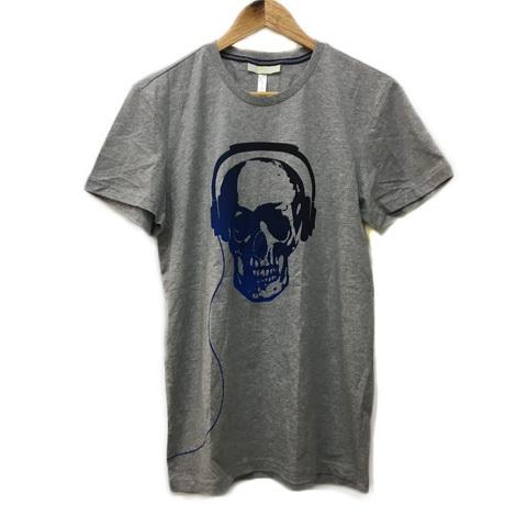 アディダスネオ Adidas Neo Tシャツ カットソー プルオーバー クルーネック プリント スカル 半袖 0 グレー 青 ブルー メンズ 173 ブランド古着販売のベクトル 通販 Yahoo ショッピング