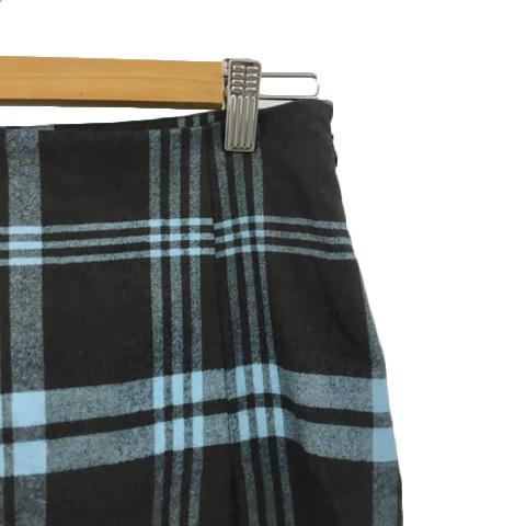 アンタイトル UNTITLED スカート 台形 タイト ミニ チェック ウール 1  