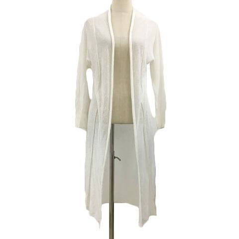 アルアバイル allureville カーディガン ニット ロング 前開き 透け感