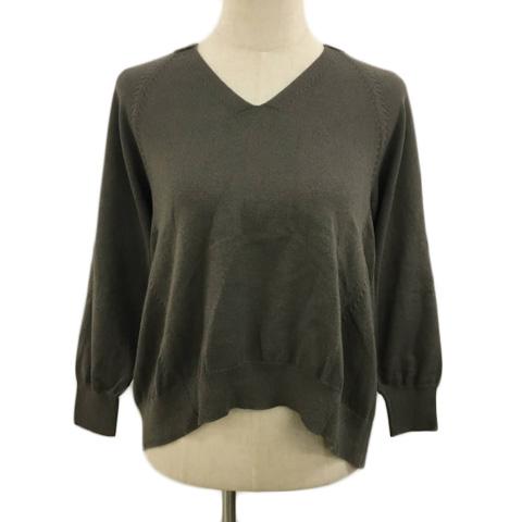 美品【バーンヤードストーム】カシミヤ混 半袖ニット 0 美品【バーンヤードストーム】カシミヤ混 半袖ニット 0