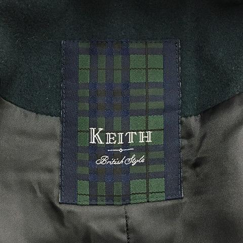 キース KEITH コート ダッフル ショート ウール 無地 フード ジップ 