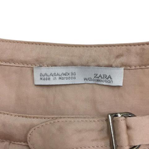 ザラ ZARA W/B collection ジャケット ブルゾン ジップアップ 無地 サテン 光沢 薄手 長袖 USA L ピンク レディース｜vectorpremium｜05