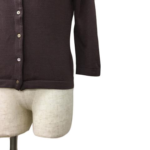 トゥモローランドボルジー定番カーディガンカラーダークブラウン!! ボールジー BALLSEY トゥモローランド カーディガン ニット ラウンド