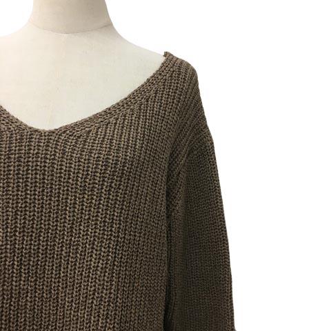 【にしこ】美品☆Spick&amp;Span Vネック モヘアセーター ブラウン ニット Vネック モヘアニット[品番：HHHW0005201]｜HUG.U（ハグユー