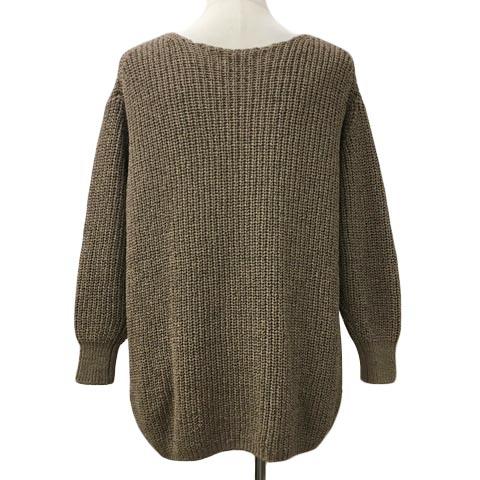 【にしこ】美品☆Spick&Span Vネック モヘアセーター ブラウン スピック&スパン Spick&Span セーター ニット プルオーバー Vネック