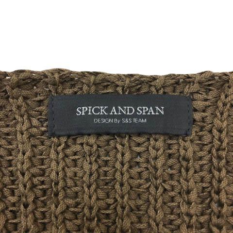 【にしこ】美品☆Spick&amp;Span Vネック モヘアセーター ブラウン スピック&スパン Spick&Span セーター ニット プルオーバー Vネック