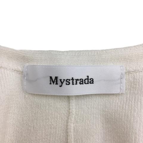 Mystrada ノースリーブベスト 38サイズ マイストラーダ Mystrada ベスト ジレ ニット プルオーバー V
