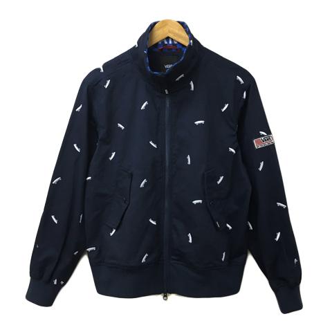 VANS バンズ ジャケット ブルゾン スタンドカラー ダブルジップ 総柄 
