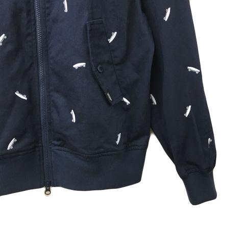 VANS バンズ ジャケット ブルゾン スタンドカラー ダブルジップ 総柄 