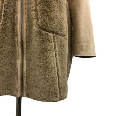 ビッキー VICKY コート ノーカラー ミドル ジップアップ リバーシブル