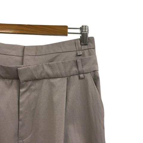 ZARA ザラ パンツ ワイド ロング タック レイヤード風 無地 S