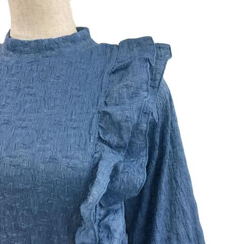 MOUSSY（マウジー） ブラウス カットソー プルオーバー スタンドカラー 