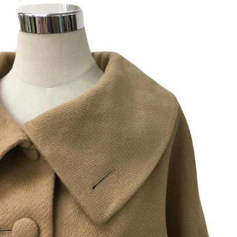 Anatelier バックリボン ノーカラーコート 38 グレー アナトリエ