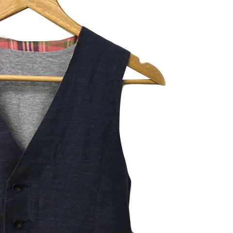 スーツセレクト SUIT SELECT ベスト Vネック シングル リバーシブル