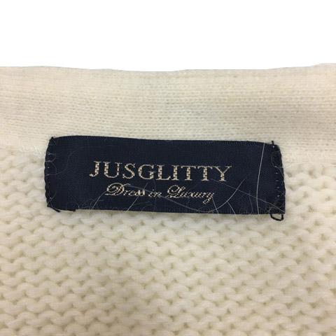 ジャスグリッティー JUSGLITTY カーディガン ニット 前開き