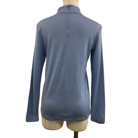 エムズセレクト m's select カットソー プルオーバー ハイネック 無地