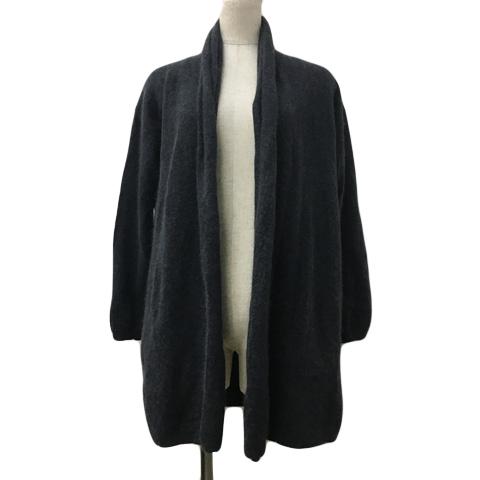 フォンセ FONCE カーディガン ニット ショールカラー 前開き アンゴラ
