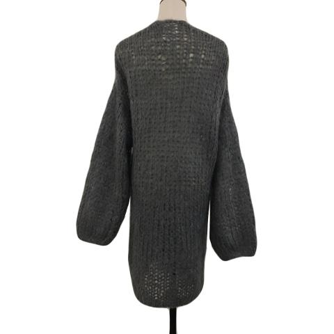 ウィムガゼット Whim Gazette カーディガン ニット ロング モヘヤ ピン