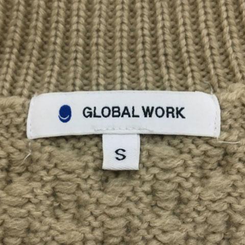 GLOBAL WORK ベージュ ケーブルニット L GLOBAL WORK（グローバルワーク） セーター ニット プルオーバー