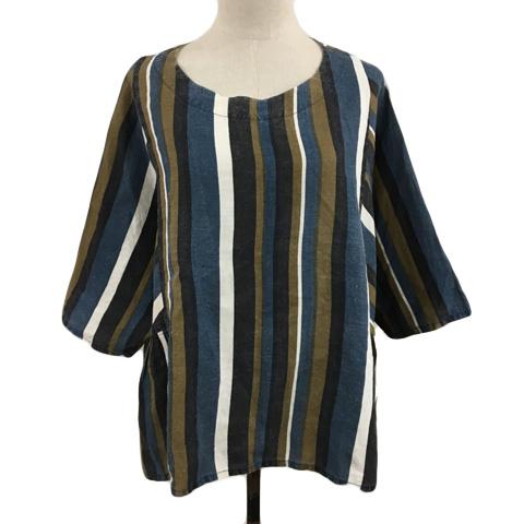 カットソー(長袖+七分) tumugu / cotton linen over size cutsew F 楽天市場】tumugu（袖の長さ七分袖・五分袖）（Tシャツ・カットソー