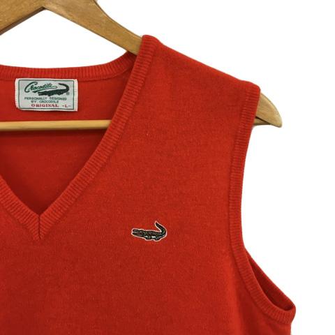 クロコダイル CROCODILE ORIGINAL ベスト ニット プルオーバー Vネック 
