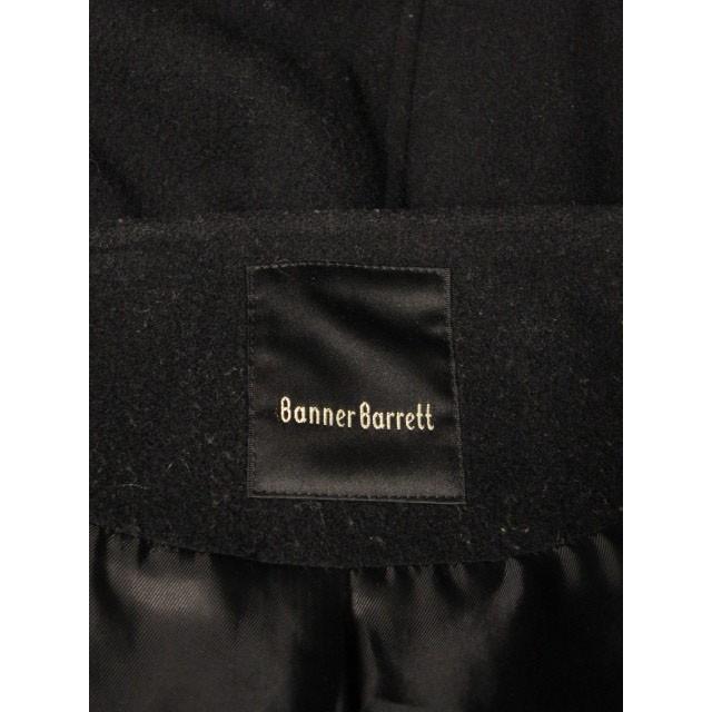バナーバレット Banner Barrett コート ノーカラー ウール 36 黒