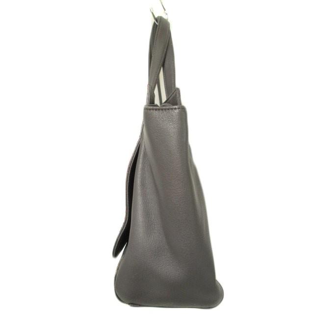 ナガタニ NAGATANI ハンドバッグ トート レザー パイソン グレー