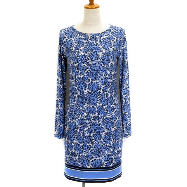 中古 マイケルマイケルコース Michael Michael Kors ワンピース カットソー 花柄 ストレッチ Xs 青 レディース ベクトル 古着 176 ブランド古着販売のベクトル 通販 Yahoo ショッピング