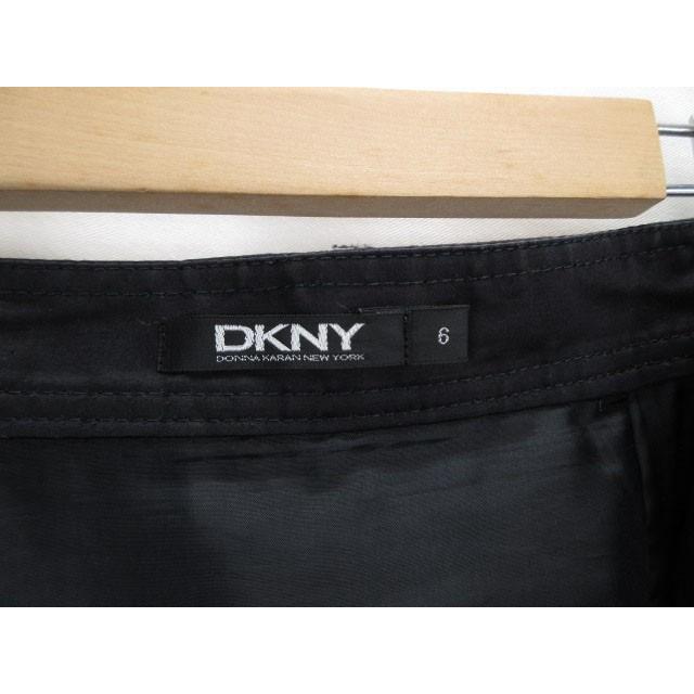 ダナキャランニューヨーク DKNY ラップスカート タック リネン
