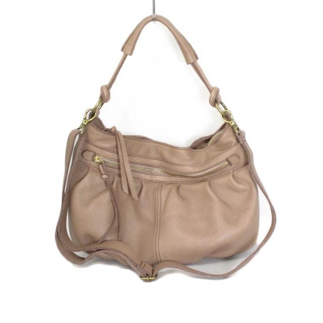 中古 サザビー Sazaby バッグ ワンショルダー 2way レザー 型押し ベージュ レディース ベクトル 古着 176 ブランド古着販売のベクトル 通販 Yahoo ショッピング