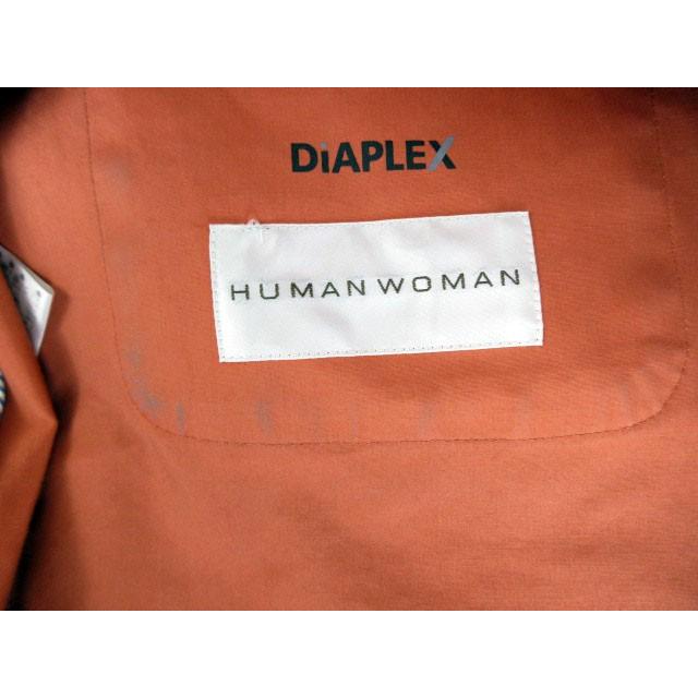 ヒューマンウーマン HUMAN WOMAN DIAPLEX コート ロング フード 