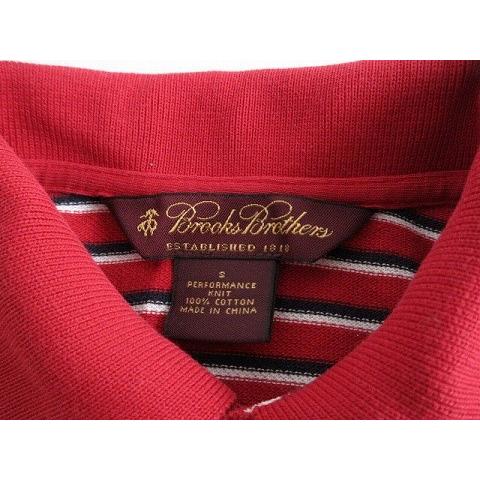 BROOKS BROTHERS（ブルックスブラザーズ） ポロシャツ ボーダー 半袖 S 
