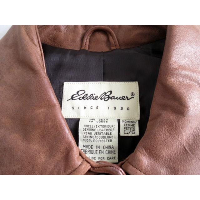 エディーバウアー EDDIE BAUER ジャケット ステンカラー レザー エディーバウアー EDDIE BAUER ジャケット ステンカラー レザー