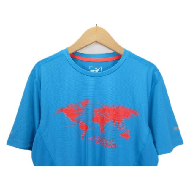 プーマ PUMA Run the World Tシャツ 半袖 ランニング S 514425 青 ブルー メンズ｜vectorpremium｜04
