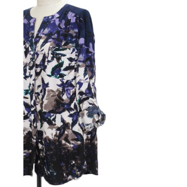オットー コレクション OTTO collection カーディガン チュニック 鳥柄 長袖 LL 紫 パープル レディース :176-902005090013:ブランド古着販売のベクトル 通販 美品長袖カーディガン(M)オフホワイト /シンプル/羽織