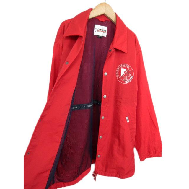 U.P renoma ユーピーレノマ コーチジャケット ナイロン M 赤 レッド