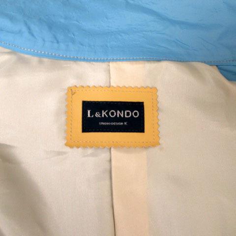 L&KONDO - ルコンド L&KONDO ジャケット ブルゾン ジップアップ ナイロン 48 ルコンド L&KONDO ジャケット ブルゾン ジップアップ ナイロン 48 水色