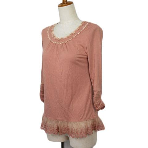 axes femme アクシーズファム カットソー フリル レース チュール  