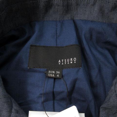 ATSURo TAYAMA ブラック ロングコート EUR 36 / USA 4 ATSURo TAYAMA ブラック ロングコート EUR 36 / USA 4
