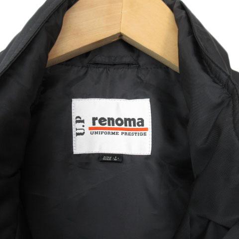 U.P renoma ユーピーレノマ コート ジャケット ジップアップ L 黒