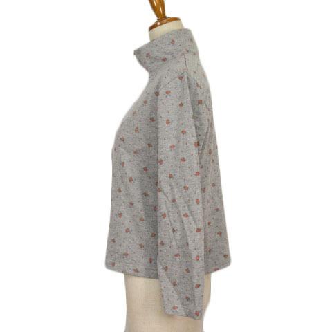 ニーム NIMES ジャケット ジップアップ スウェット 花柄 グレー 