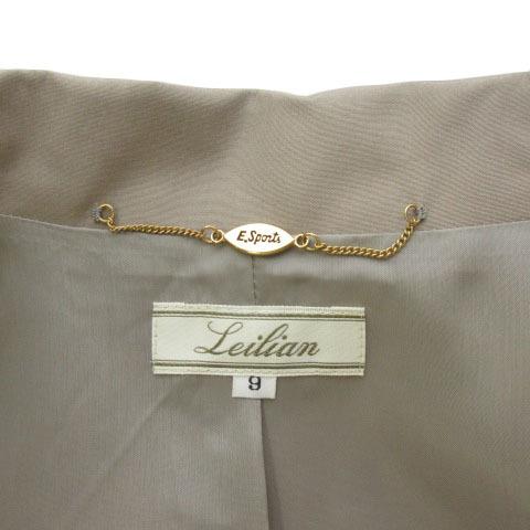 leilian - レリアン Leilian コート ダブル ワイドスリーブ ギャザー シルク 9 レリアン Leilian コート ダブル ワイドスリーブ ギャザー