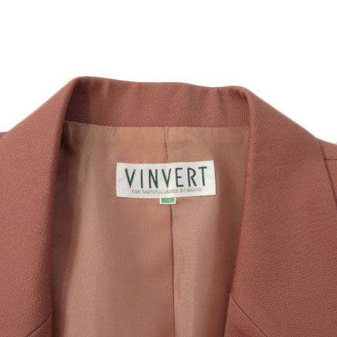 バンベール VINVERT ジャケット テーラード ウール 9 ピンク 