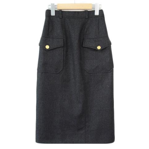 シャネル キュロットスカート リネン ヴィンテージ ゴールドココマーク