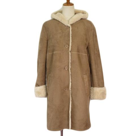LIPSET リップセット コート フェイクムートン ボア ファー 38 茶  