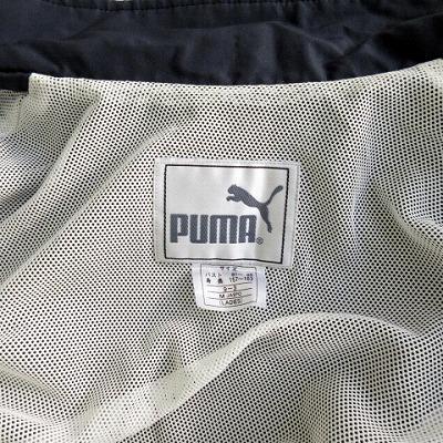 PUMA プーマ ジャケット ウインドブレーカー ライン ラメ M 紺