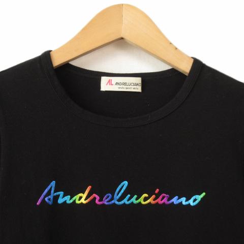 アンドレルチアーノ ANDRELUCIANO カットソー Tシャツ ロゴ エンボス 