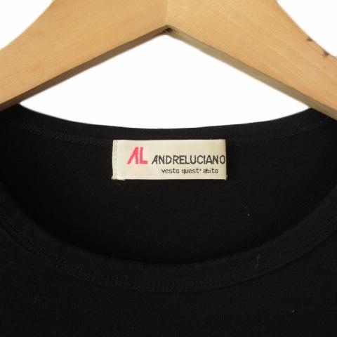 アンドレルチアーノ ANDRELUCIANO カットソー Tシャツ ロゴ エンボス 