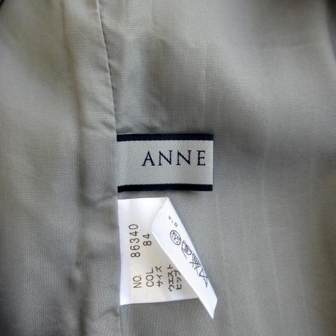 アンクライン ANNE KLEIN スカート ストライプ スリット ウール 11